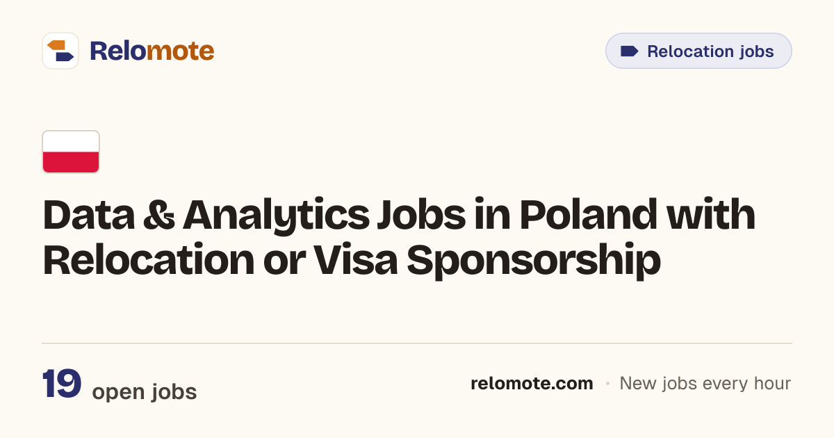 19 Data & Analytics Jobs in Poland with Relocation or Visa Sponsorship ...