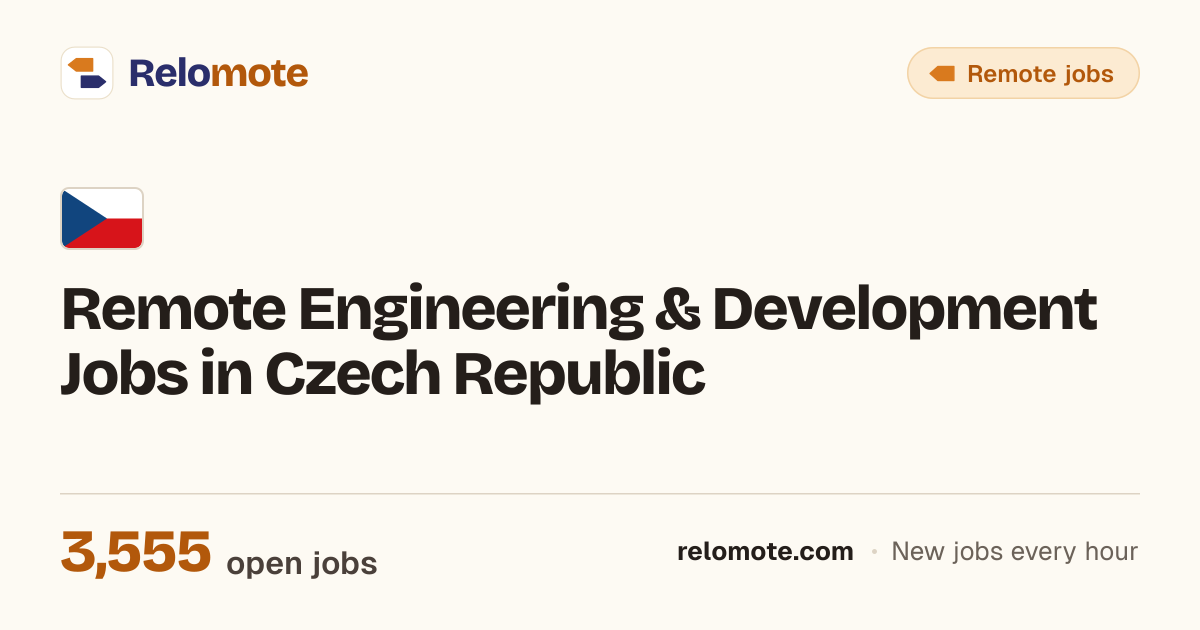 3,568 Remote Engineering & Development Jobs in Czech Republic ...